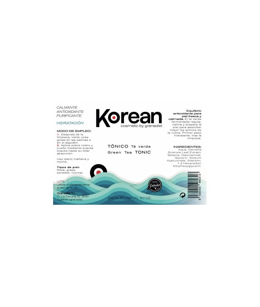 Tónico Facial de Té Verde – Korean Cosmetics | 200 ml