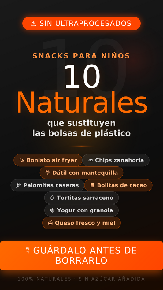 10 Snacks Saludables 100% Naturales para Niños 🥕