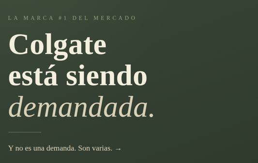 Una demanda colectiva  acusa a Colgate-Palmolive de no informar sobre la presencia de plomo y mercurio detectada en muestras de la pasta dental Colgate Total Whitening.