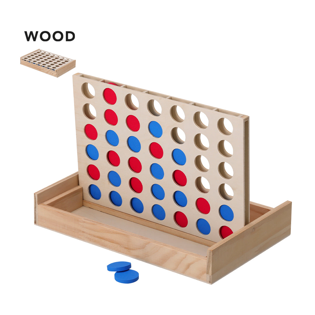 Juego de 4 en Raya de Madera