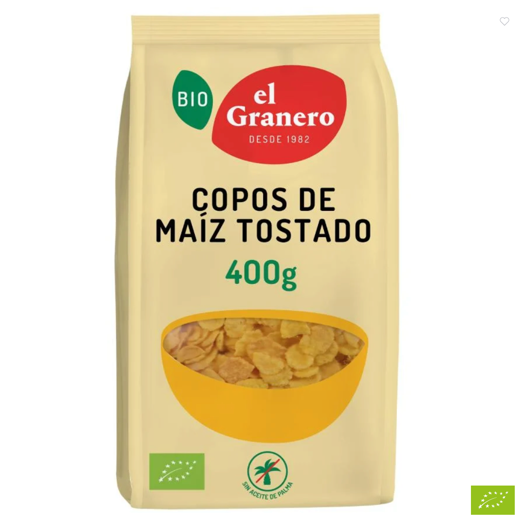 Copos de Maíz Tostado BIO –  400 g