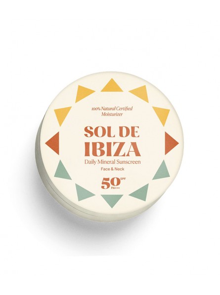 crema solar facial spf50: cara y cuello