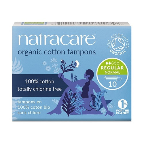 Tampones Regular de Algodón Orgánico – Natracare | 10 unidades