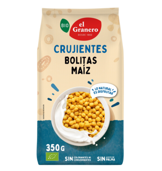 Bolitas de Maíz con Miel BIO – El Granero Integral | 350 g