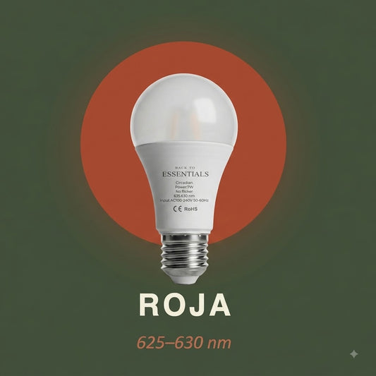 Luz roja ROJA · 625–630 nm