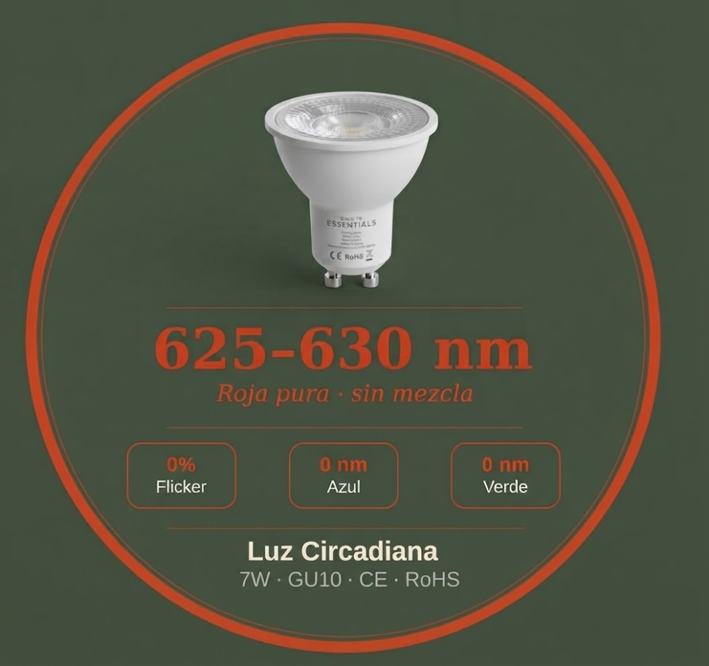 Bombilla roja GU10