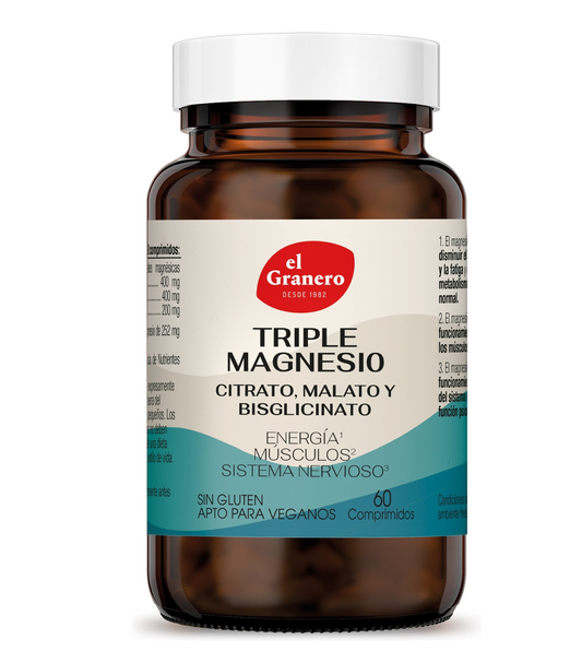 Triple Magnesio – El Granero Integral | 60 comprimidos